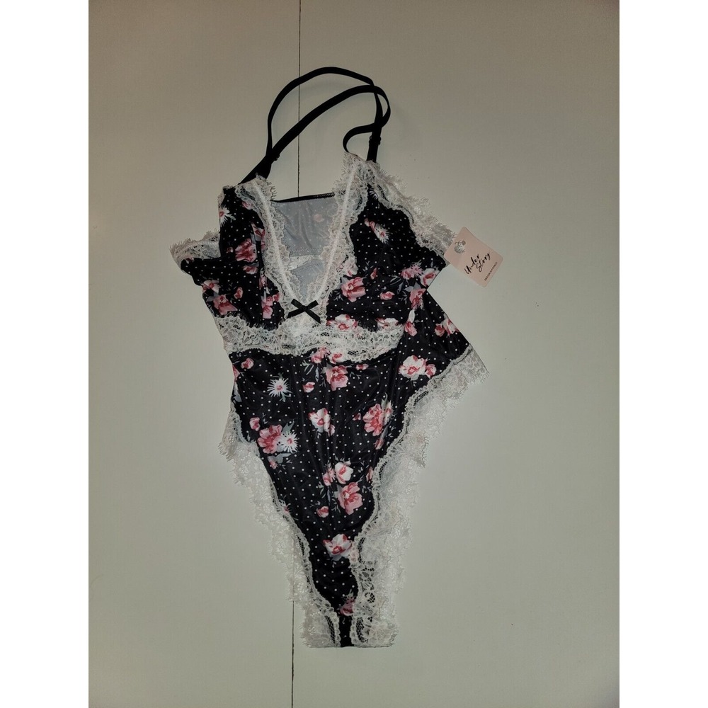 Under story Floral Frilly Lace Bosysuit Size XL‎